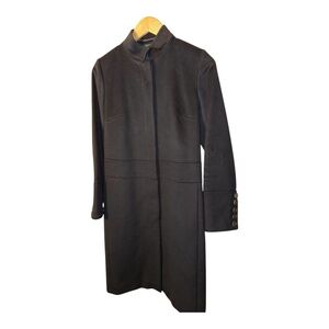Burberry Black Wool Cashmere Long Coat 4
